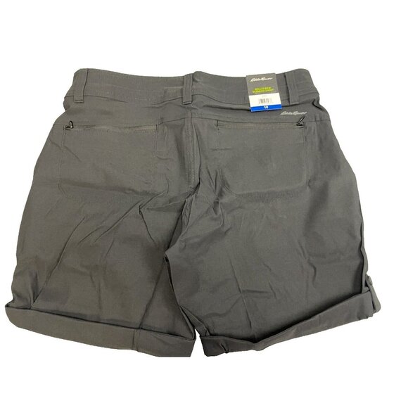 Eddie Bauer Ladies' Cargo Shorts BLACK Size 10  Lightweight Pocket With Zipper - Picture 3 of 11